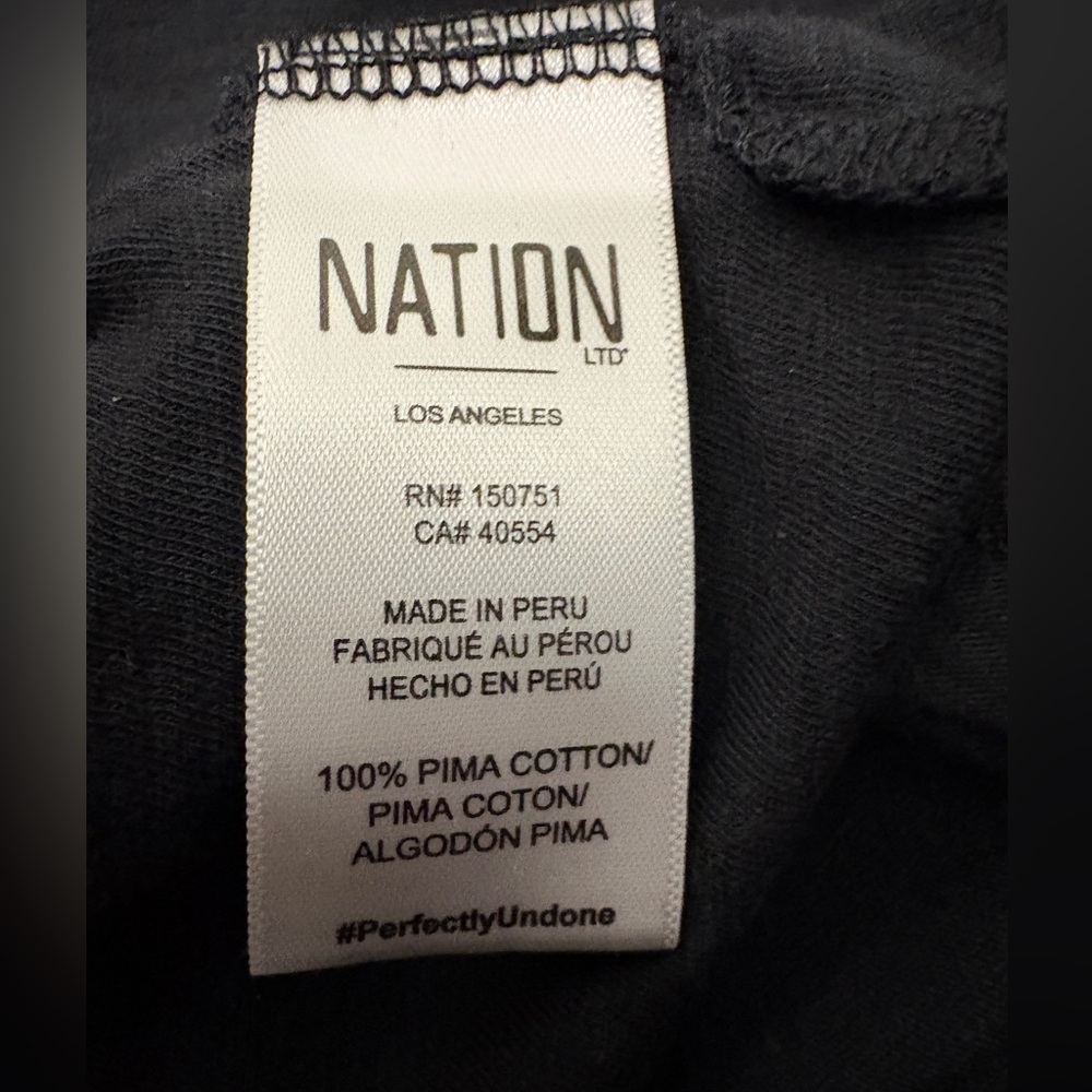 NATION LTD Tamira Elizabethan Long Sleeve Tee – Size S – Black - Picture 7 of 13